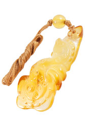 Amber pendant “Seahorse”