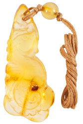 Amber pendant “Seahorse”