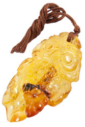 Amber pendant "Owl"