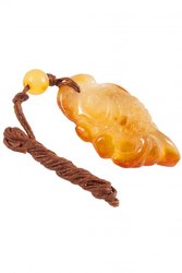 Carved amber pendant “Fish”