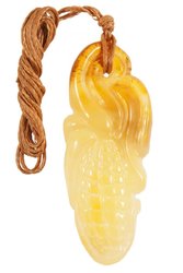 Amber pendant "Corn"