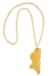 Amber beads with “Dragon” pendant