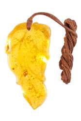 Amber pendant "Leaf"