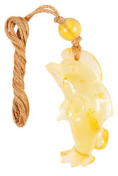 Amber pendant "Dolphin"