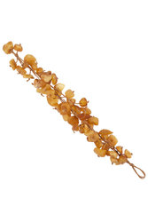 Bracelet made of polished amber stones