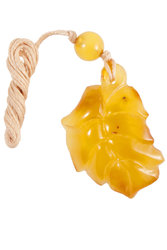 Amber pendant "Leaf"