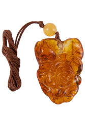 Amber pendant "Rose"