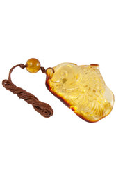 Amber pendant “Fish”