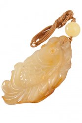 Amber pendant "Fish"