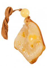 Carved amber pendant “Fish”