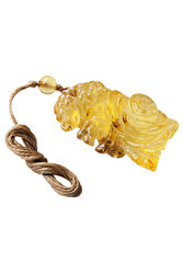 Pendant carved from amber “Rose”