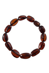 Bracelet made of polished amber stones