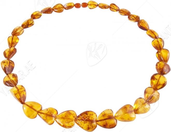 Beads “Amber Heart”