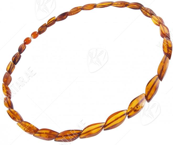 Dark amber beads