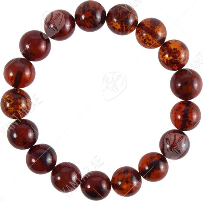 Bracelet made of dark amber balls