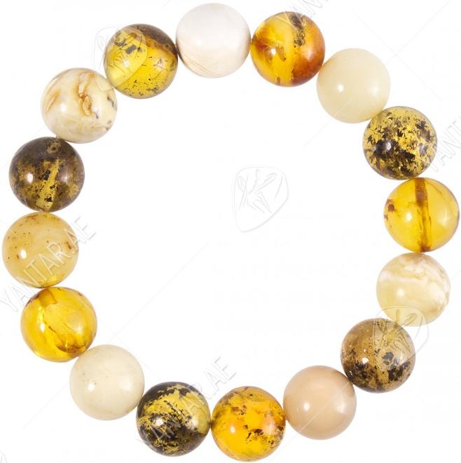 Bracelet made of amber balls “Assorted”