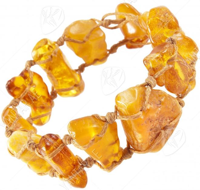 Braided amber bracelet