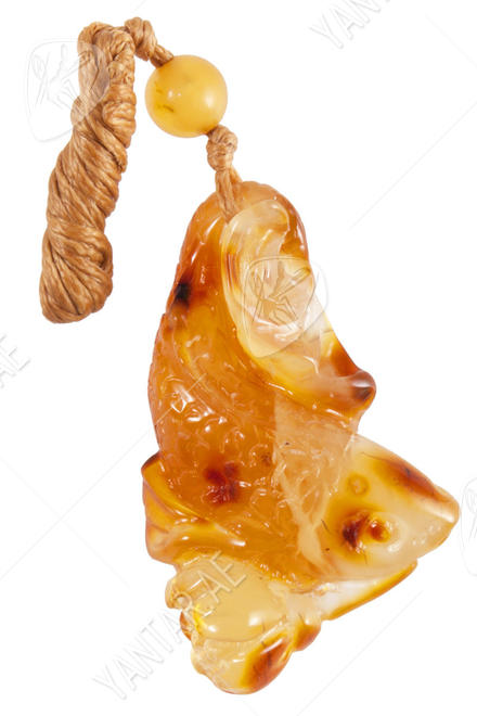 Amber pendant “Fish”