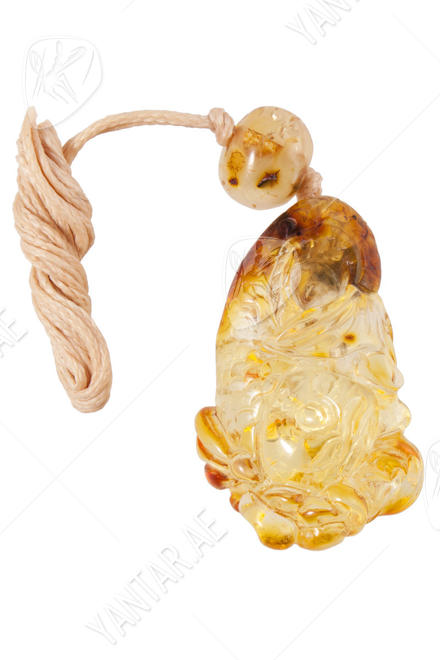 Amber pendant "Fish"