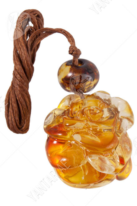 Amber pendant "Rose"