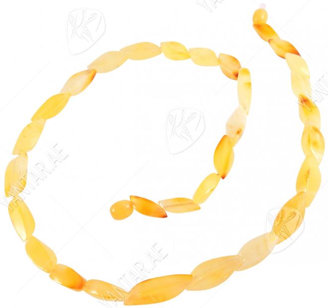 Beads “Light amber leaves”