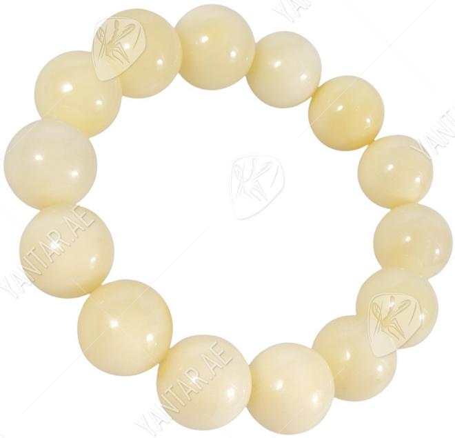 Bracelet made of light amber balls