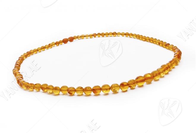 Beads made from small amber balls