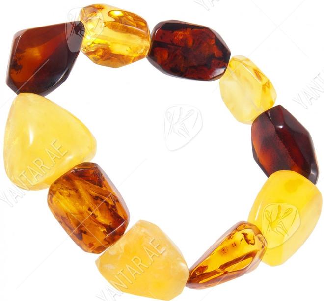 Bracelet made of multi-colored amber “Grand”