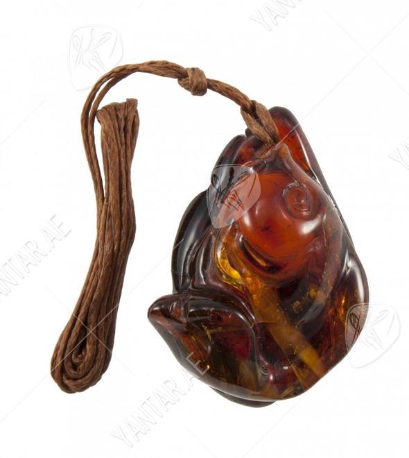 Pendant “Fish” on a waxed rope