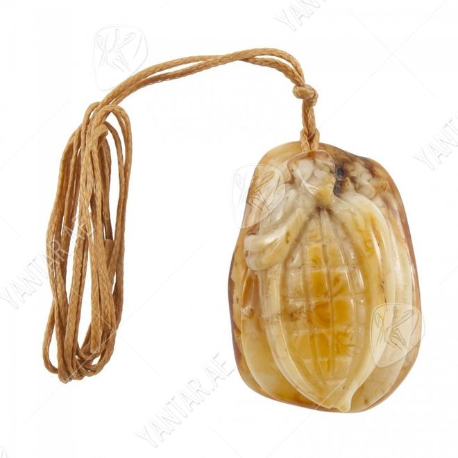 Pendant “Corn” on a waxed rope