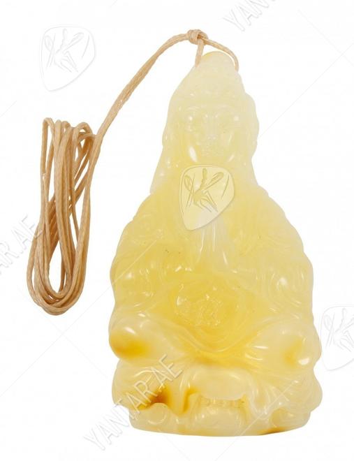 Buddha pendant on a wax rope