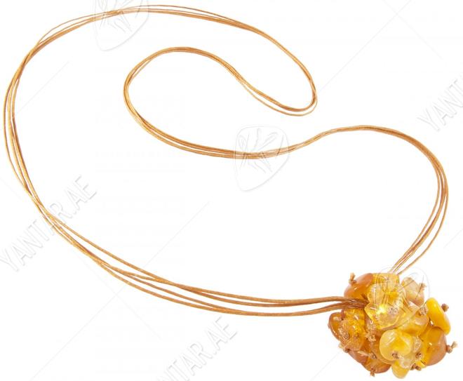 Beads-string with amber insert