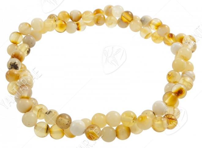 Bracelet made of small amber beads