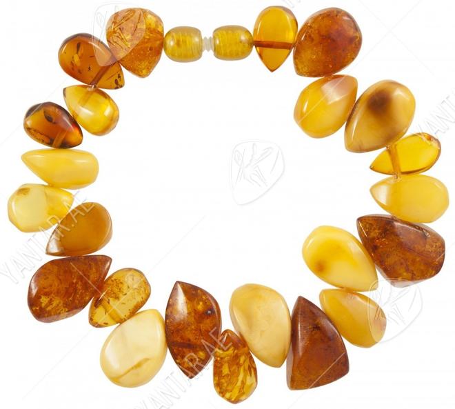 Bracelet made of amber stones