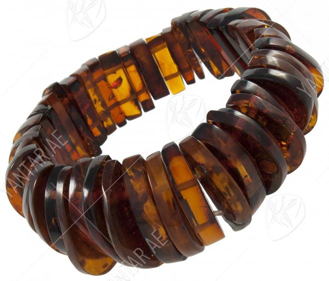 Bracelet made of amber stones