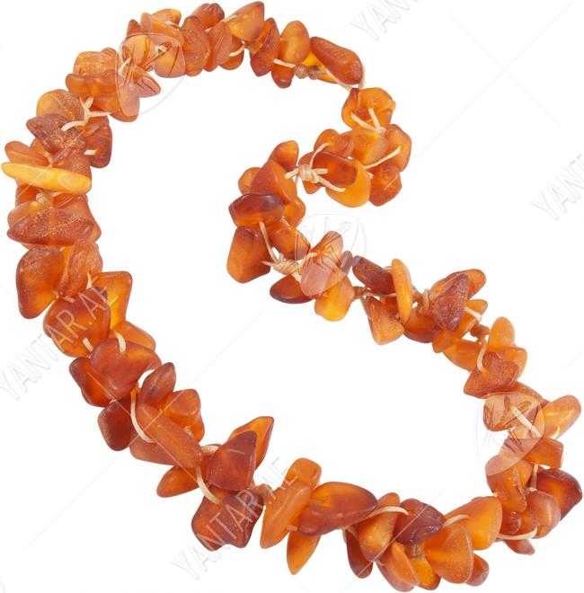 Braided amber beads