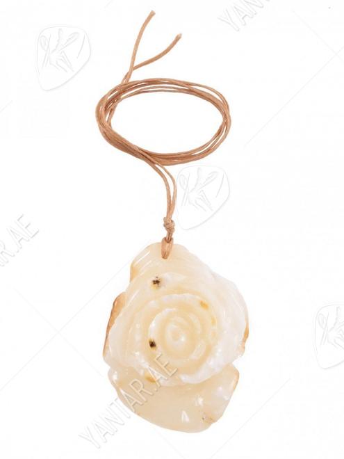 Pendant-figurine “Rose” on a wax cord