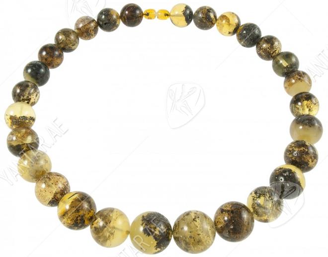 Beads made of polished amber balls