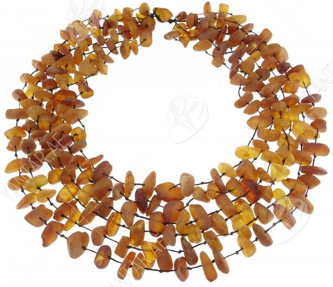 Multi-row stone beads