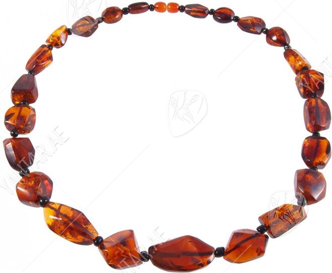 Dark amber beads