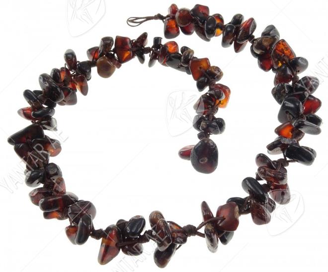 Dark amber beads