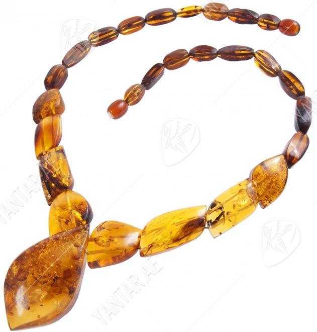 Amber beads “Caprice”