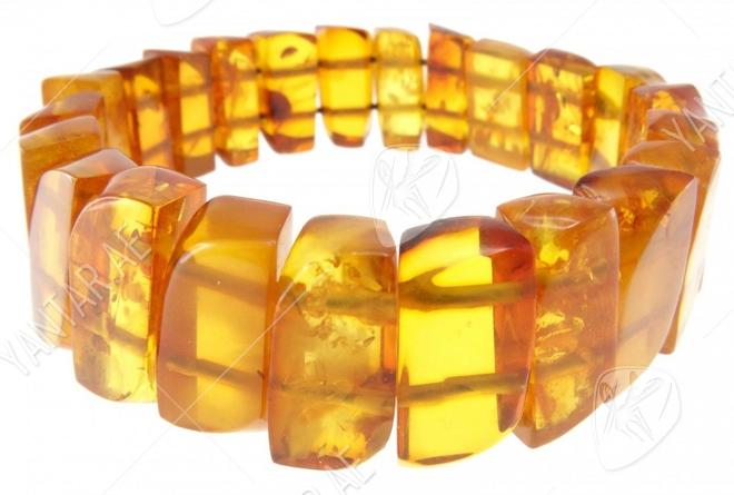 Bracelet made of amber stones