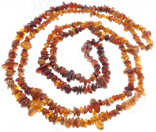 Beads-string made of amber stones