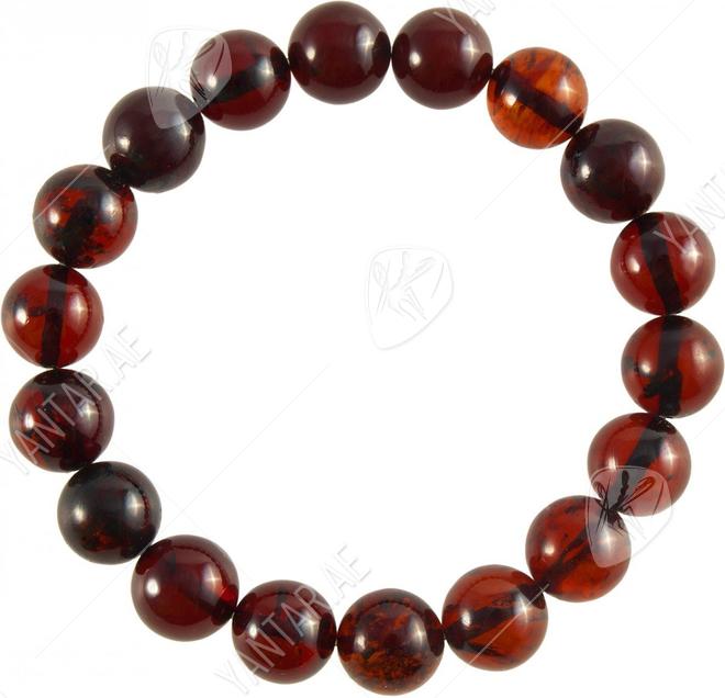 Bracelet made of dark amber balls