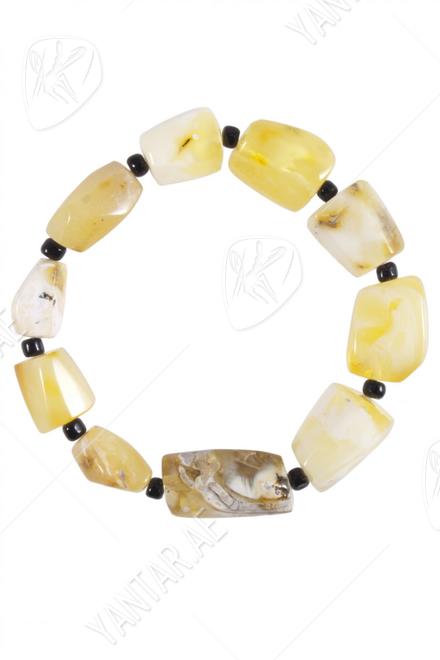 Amber bracelet with beads