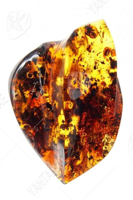 Amber brooch