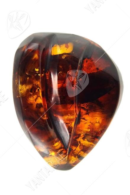 Amber brooch