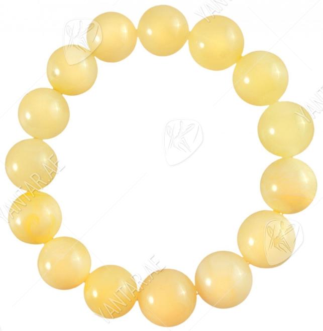 Bracelet made of light amber balls