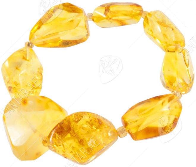 Amber bracelet in light shades “Meline”